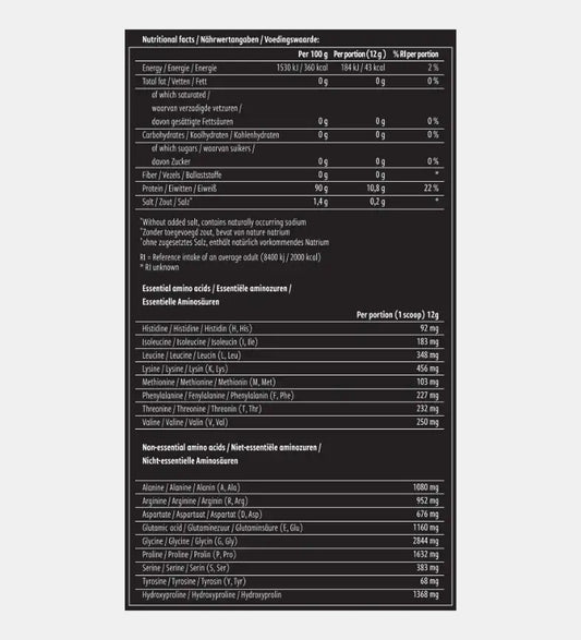 noordcode pure collagen etiket