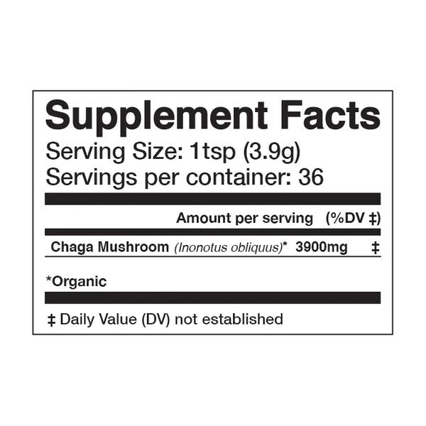 Chaga Mushroom Powder