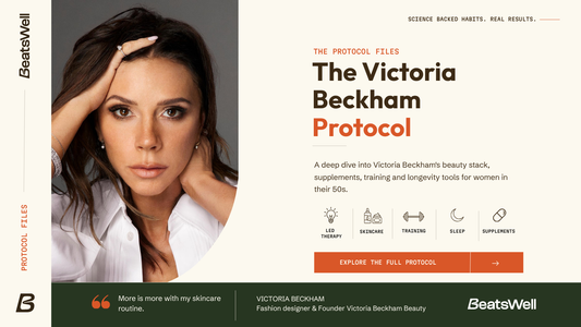Victoria Beckham protocol files BeatsWell, supplementen en beauty routine 2026