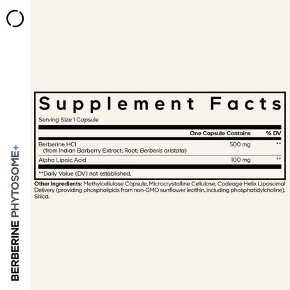Codeage Berberine Phytosome+ Capsules - supplement facts