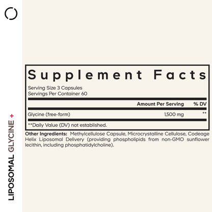 Codeage Liposomal Glycine Capsules - supplement facts