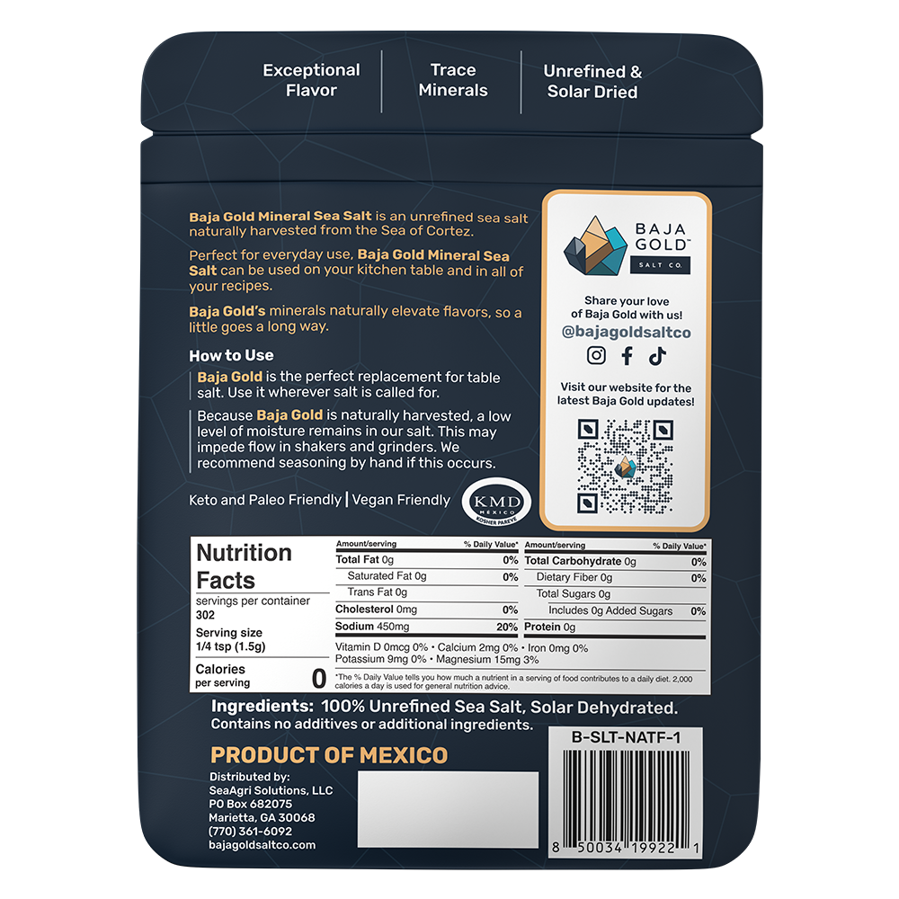 Mineral Sea Salt - Natural Grain Crystals