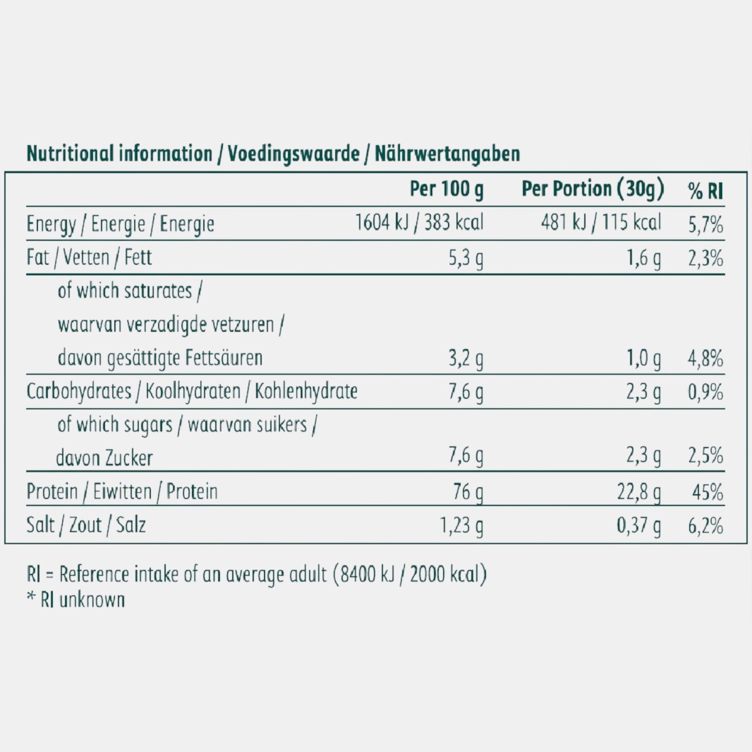 noordcode organic pure whey etiket