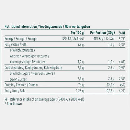 noordcode organic pure whey etiket