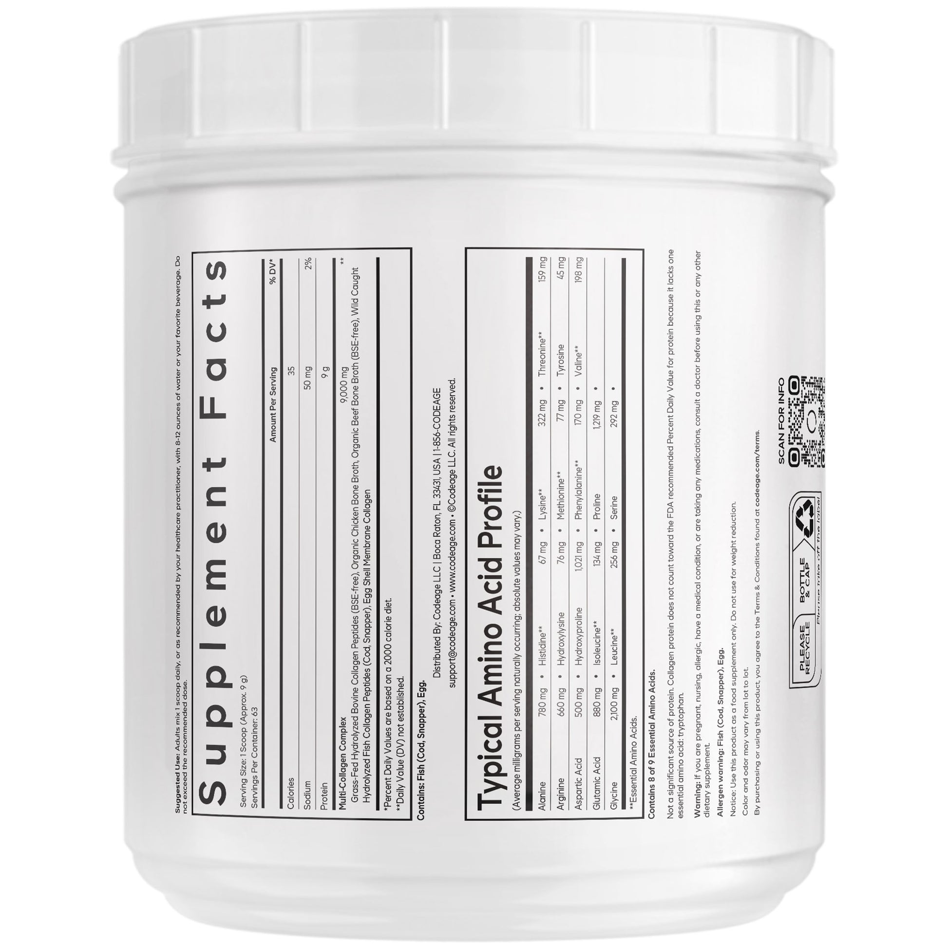 multi collagen protein powder etiket