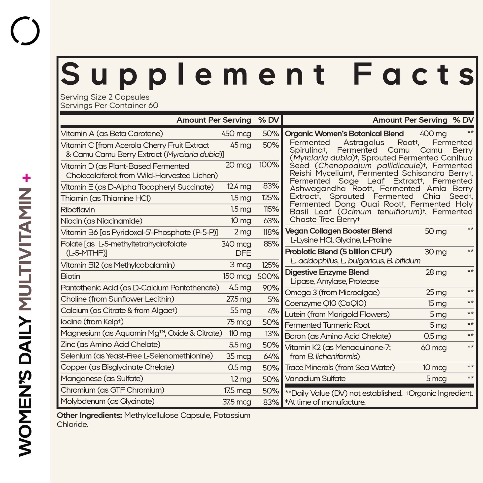 women's fermented multivitamin codeage ingrediënten